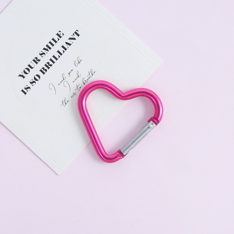 12:[rose red] electroplated love spring buckle