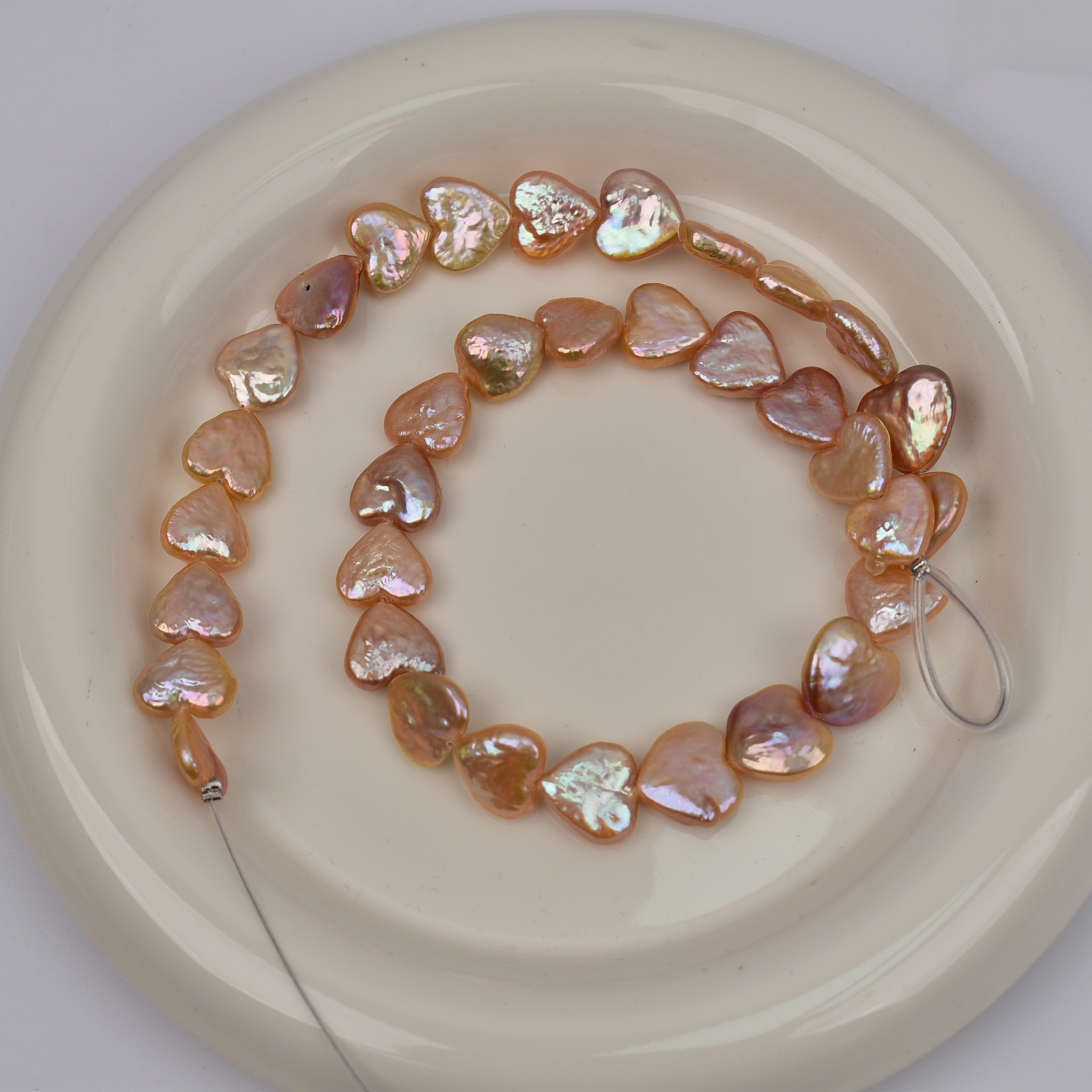 2:Natural pink baroque heart