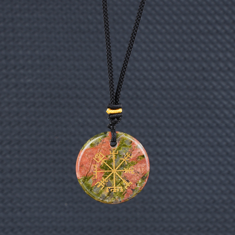 8:Flower green stone