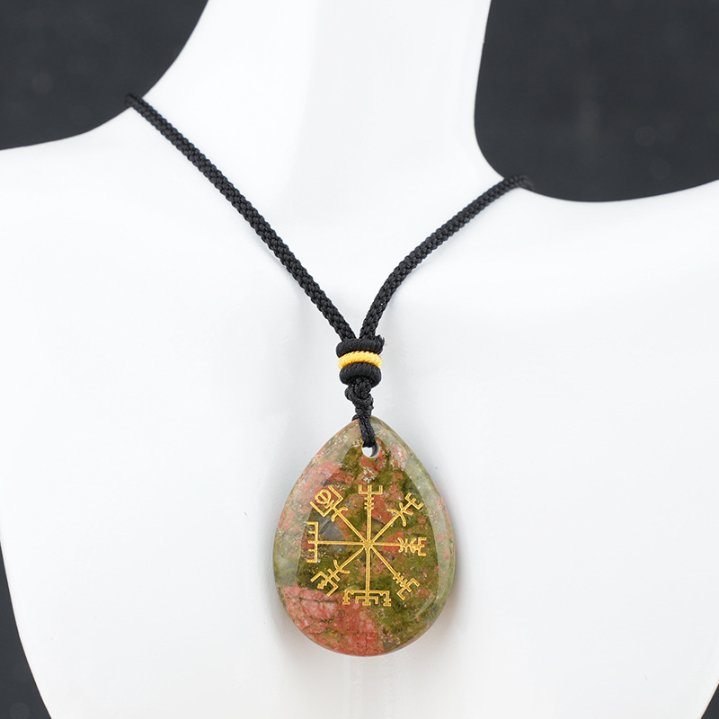 6:Flower green stone