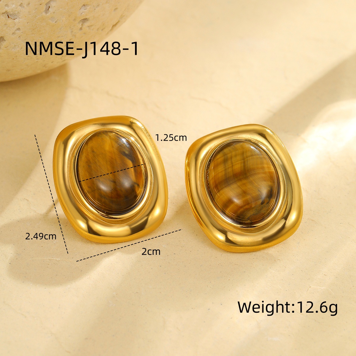 1:Nmse-j148-1 gold earrings