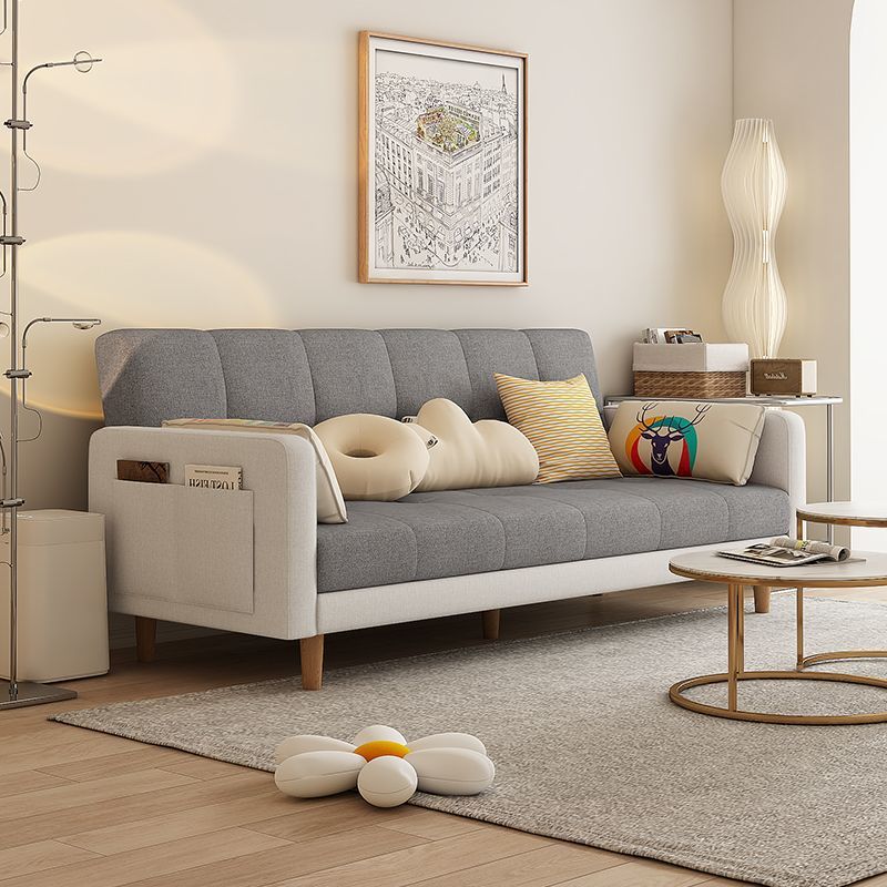 Light gray   off-white - sponge thickened cotton and linen fabric - 05 style