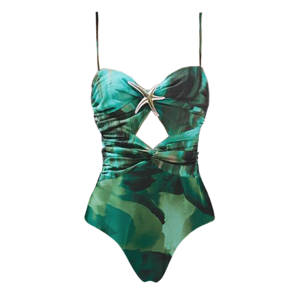 Green ink swimsuit