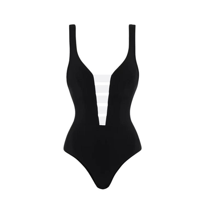 V-collar Swimsuit