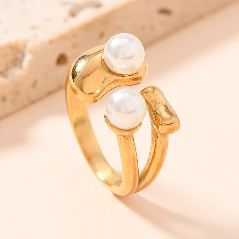 2:Small pearl open ring