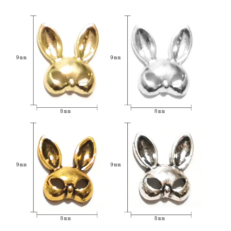 Little Rabbit Mask, gold color plated