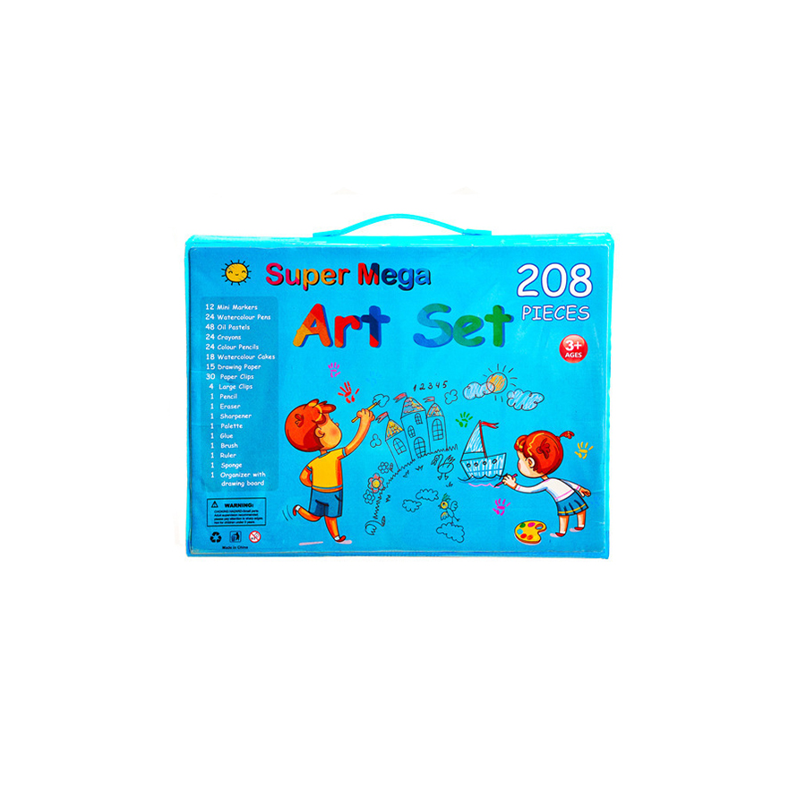 208 piece set blue