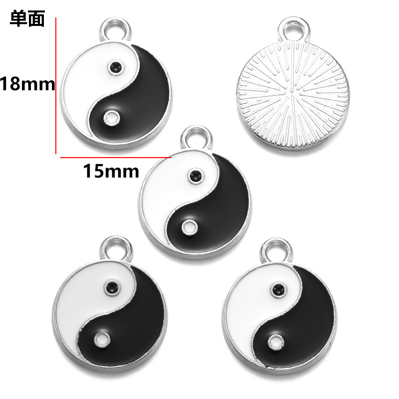 1:Single-sided oil dripping tai chi/15*18mm/1.24g