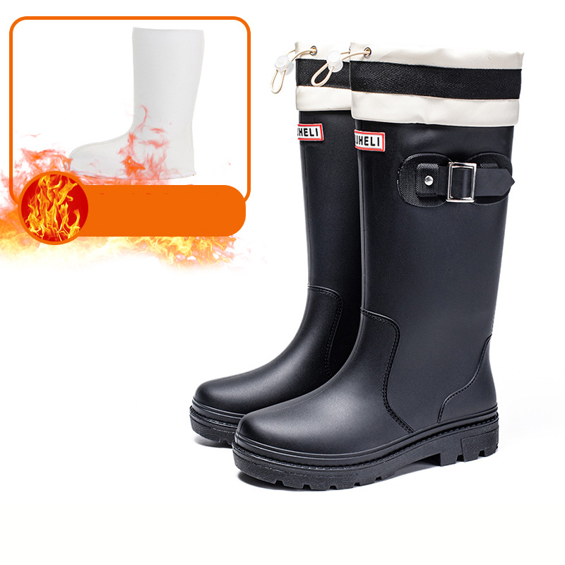 Black drawstring with cotton