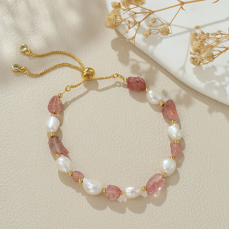 5:B4287 natural pearl strawberry crystal gravel
