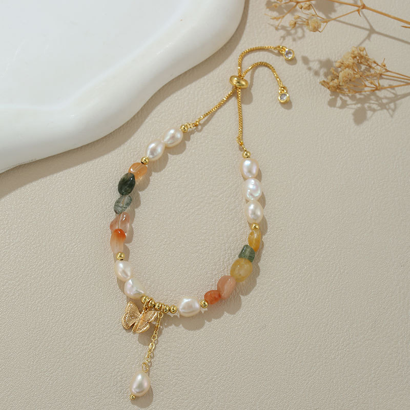 5:B4275 natural pearl caramel butterfly