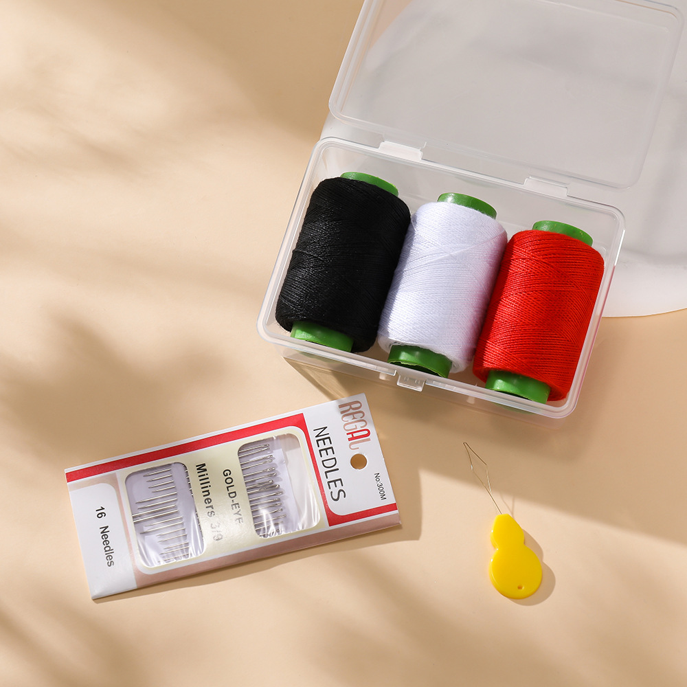 5:Black, white and red (3 rolls of thread   1 set of needles   thread guide) 1 set