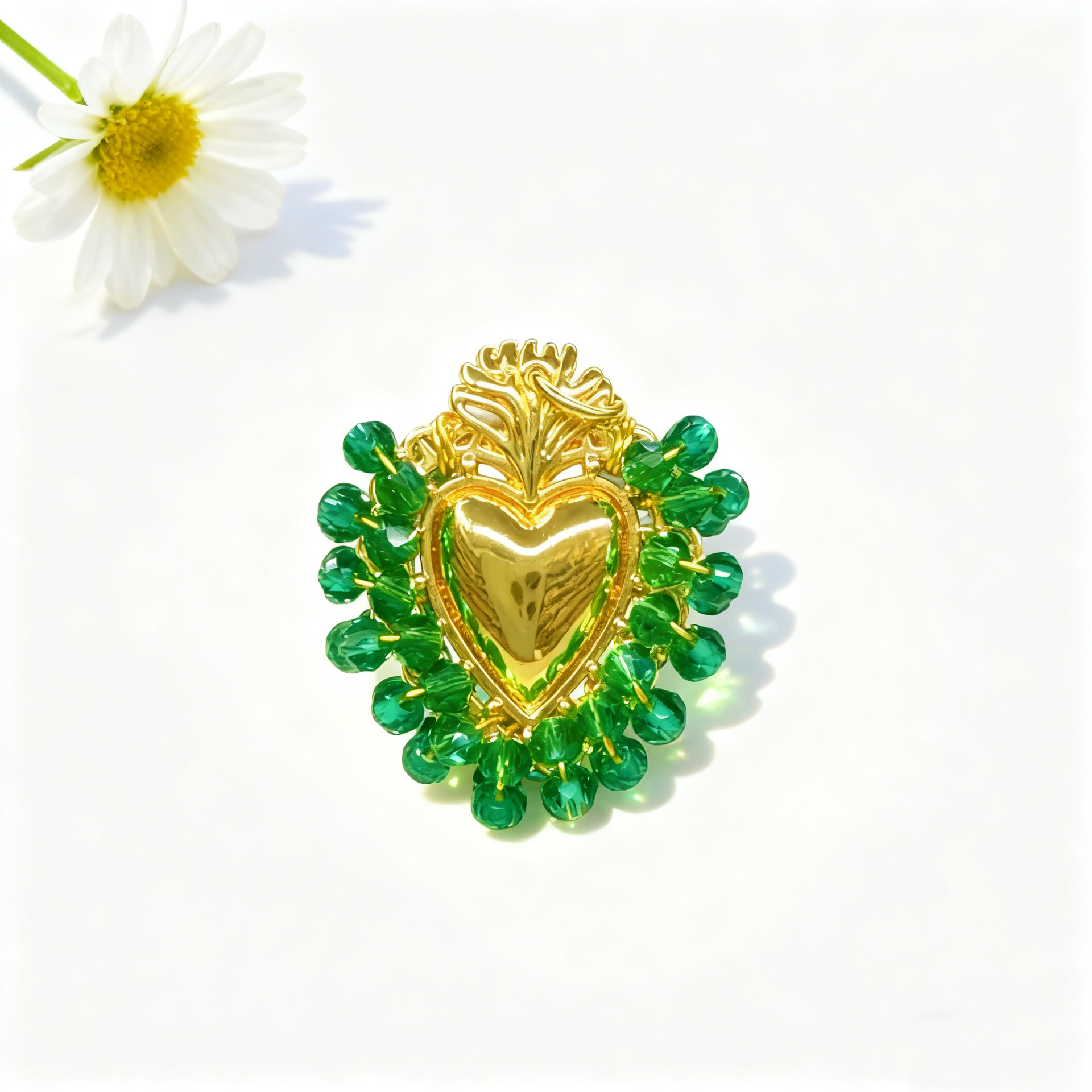 3:Green love pendant