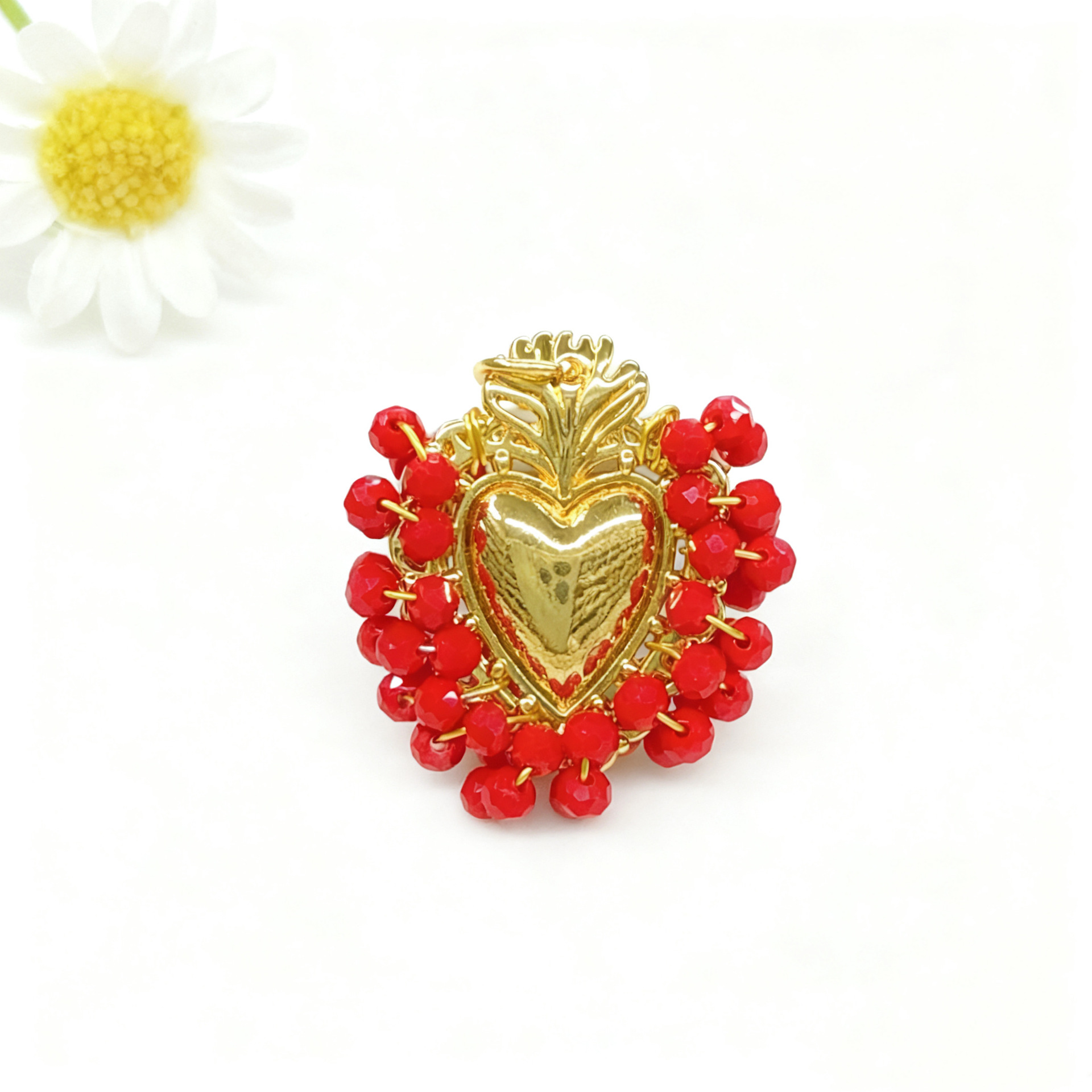 4:Big red love pendant