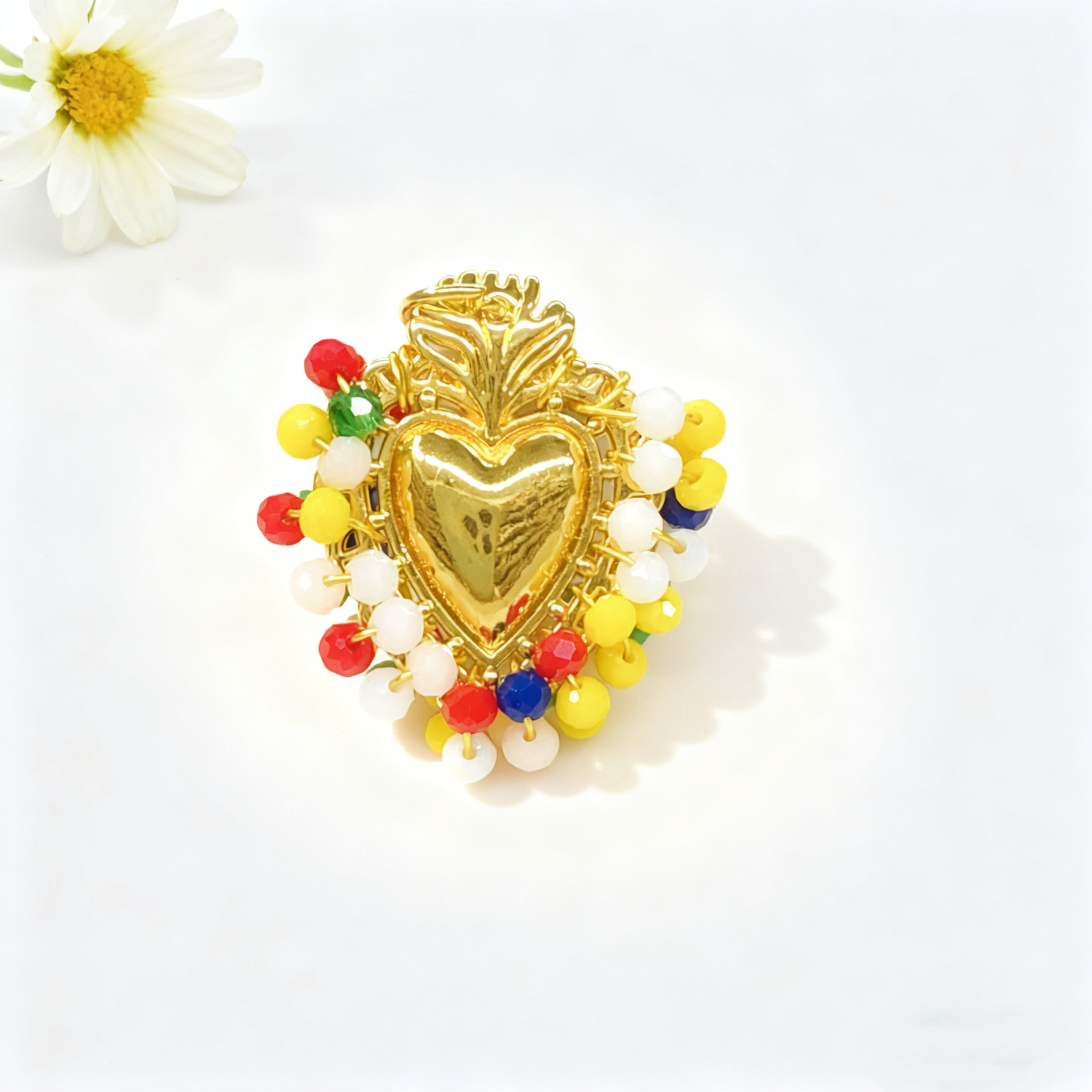 7:Colorful love pendant