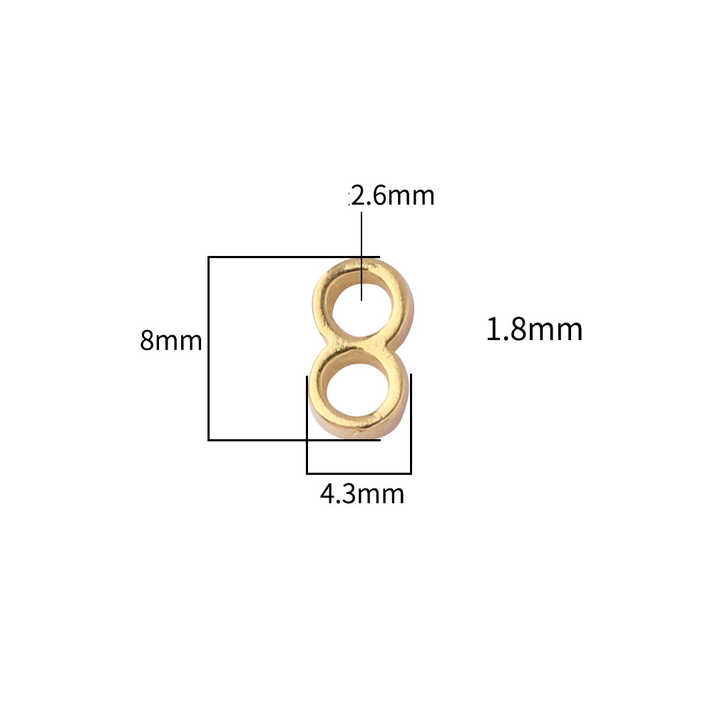 3:8 Word accessories-gold color single