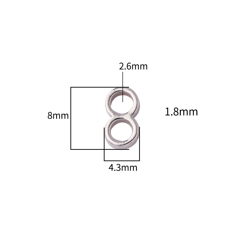 2:8 Word accessories-white gold single