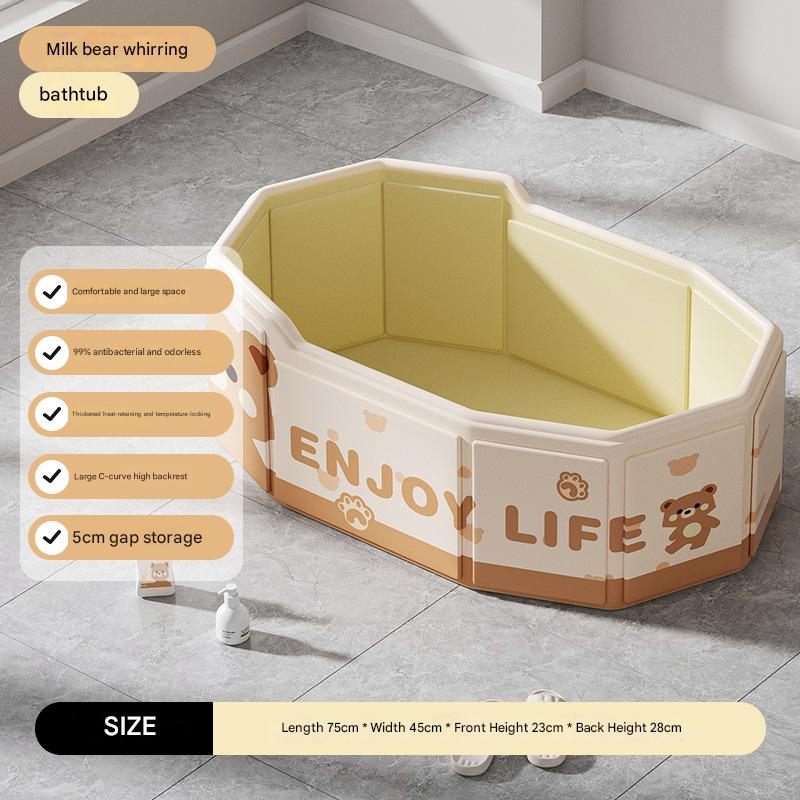 75*45cm milk bear huffing plate baby bathtub