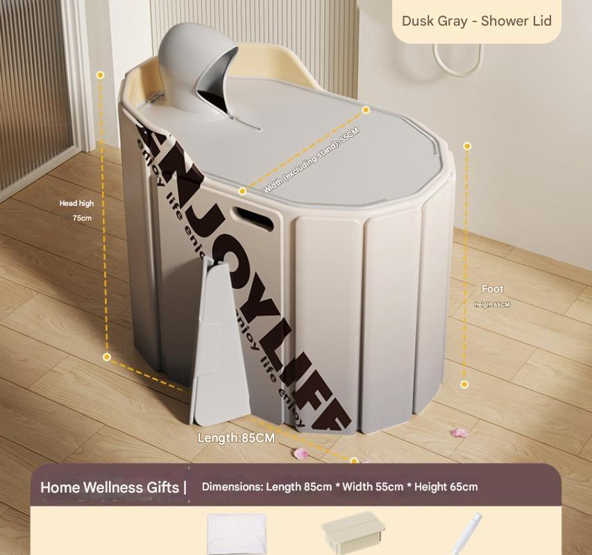 H Drainage pipe / 5 bath bags / Foldable bath stool