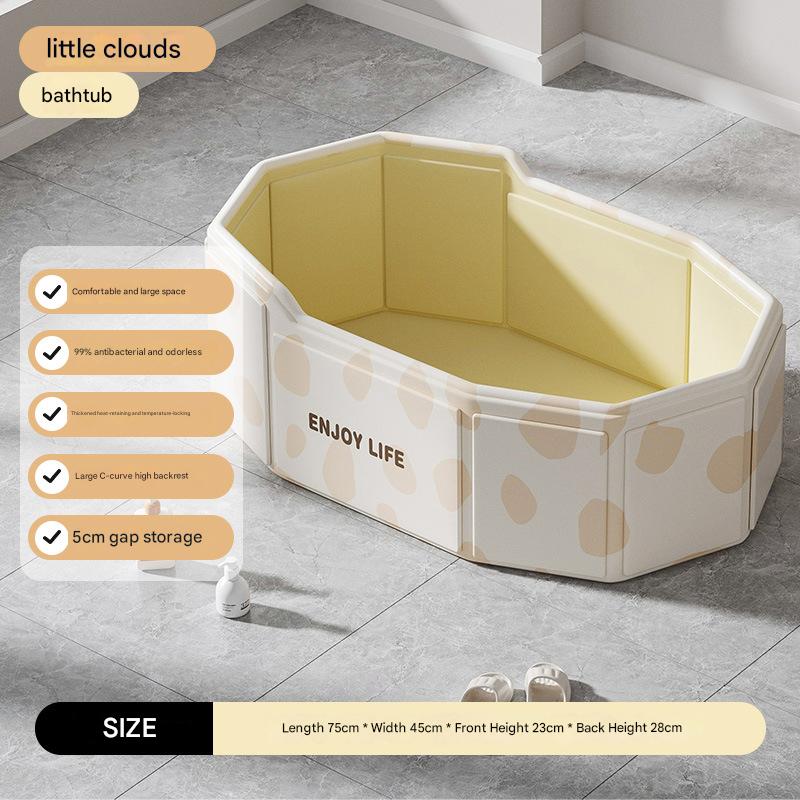 75*45cm dot cloud plate baby bathtub