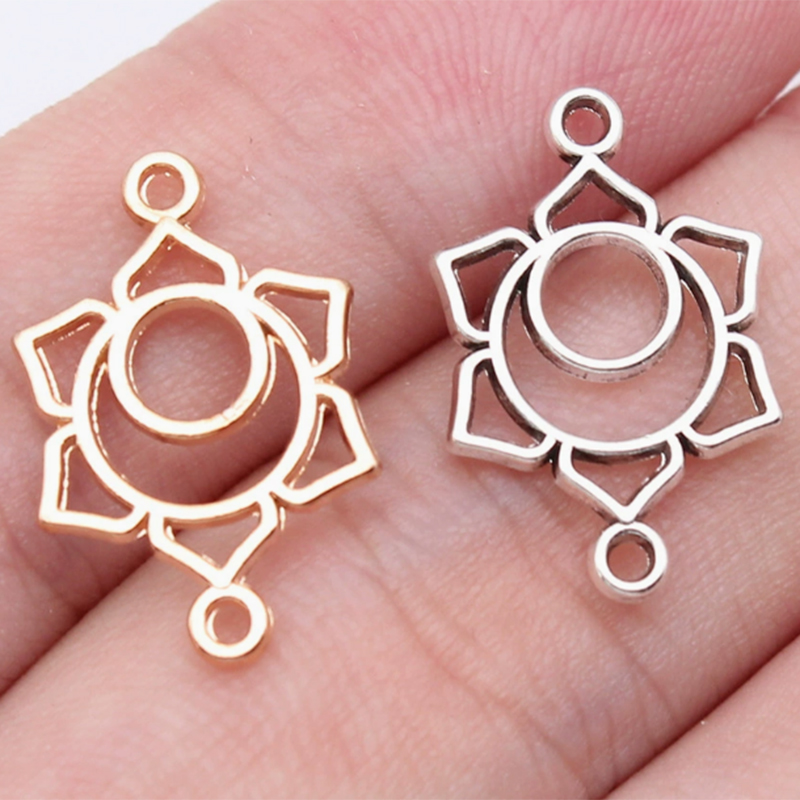 antique silver color plated A 13x20mm