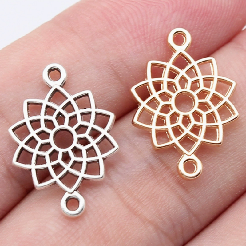 antique silver color plated D 14x20mm