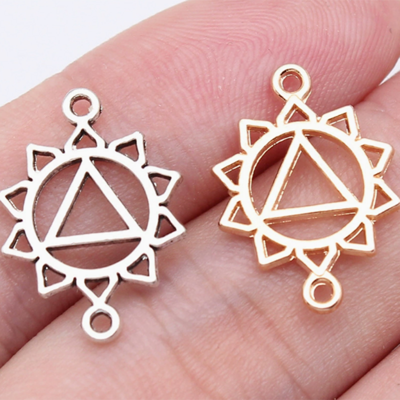 antique silver color plated E 20x14mm