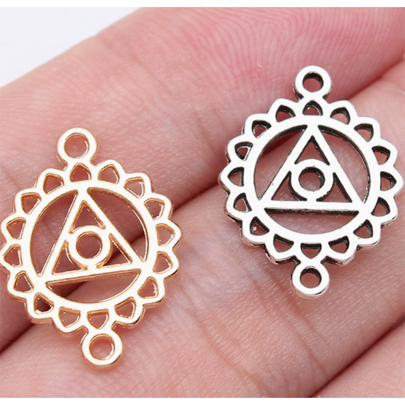 antique silver color plated F 19x15mm