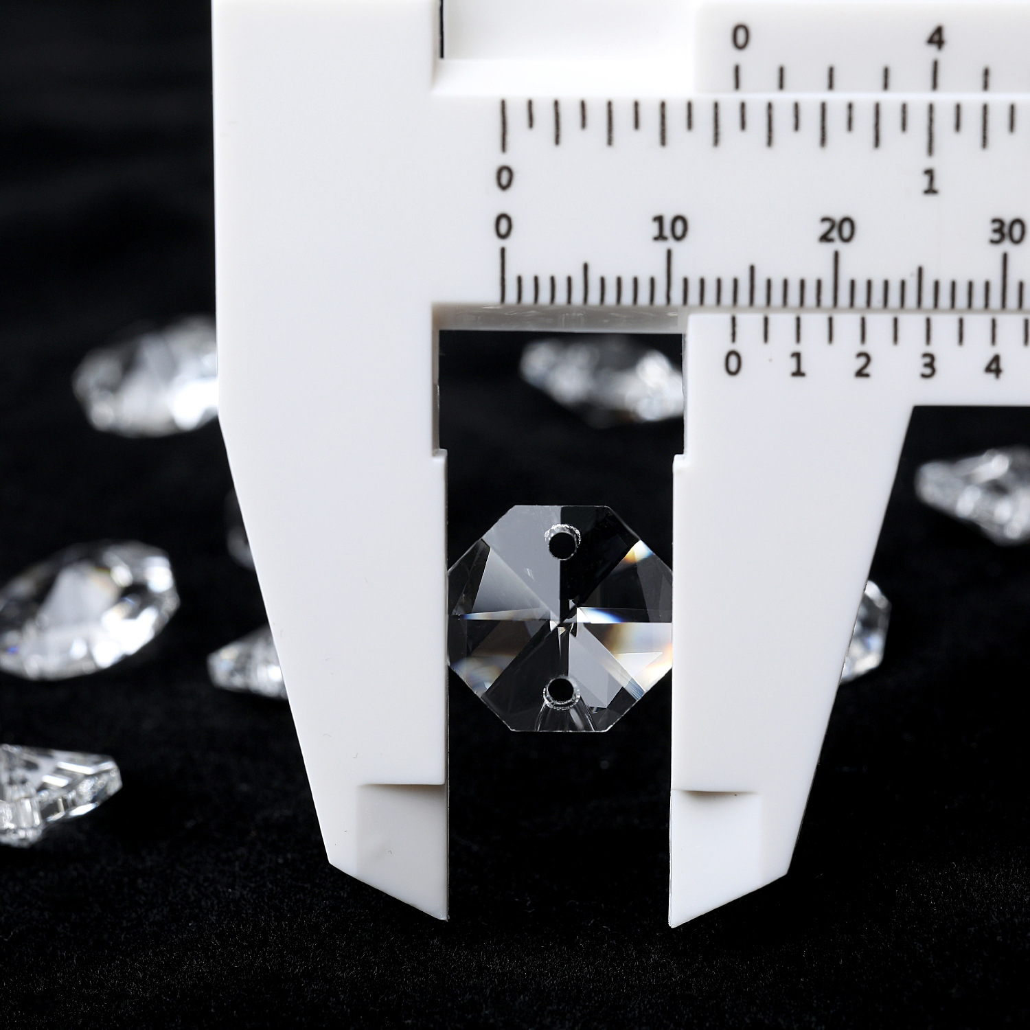 Transparent white 301 Double hole