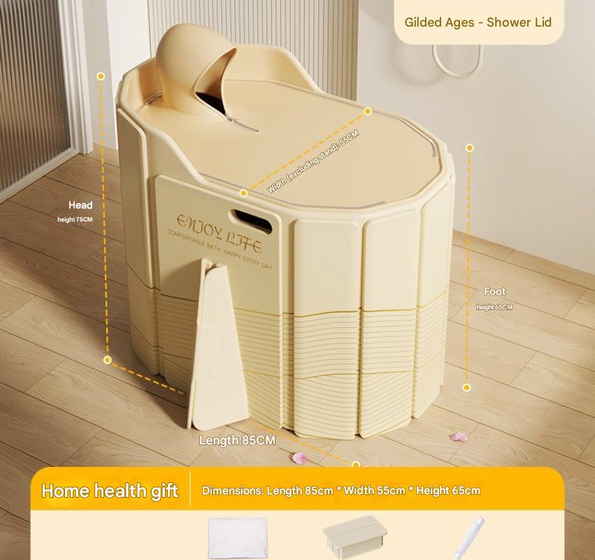 F Drainage pipe / 5 bath bags / Foldable bath stool