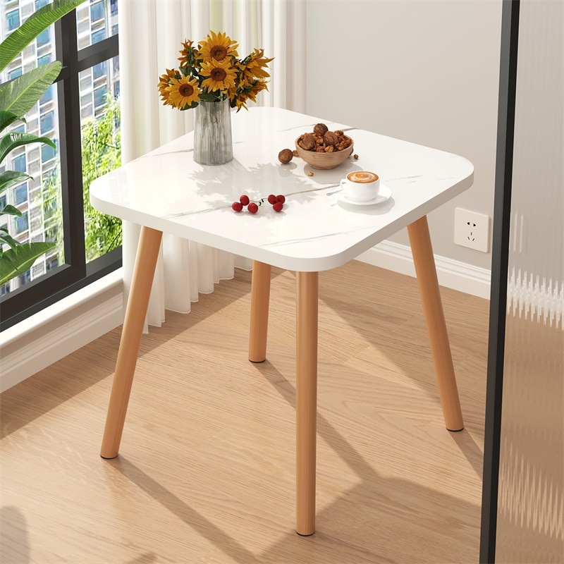 White texture [square table 50*50 height 60] heightened version