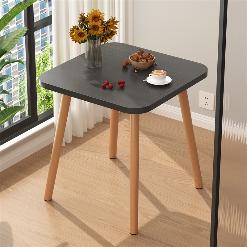 Noble black [square table 50*50 height 70] heightened model