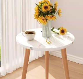 [Round single layer] white stone pattern 50*49 (height) cm