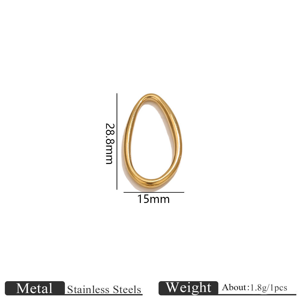5:Golden special-shaped frame-large size 15*29mm
