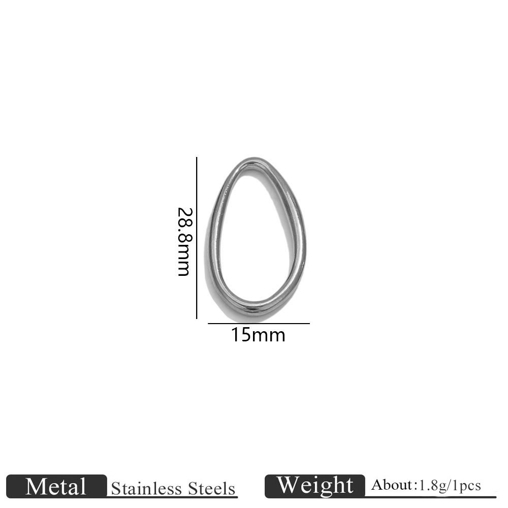 6:Steel color special-shaped frame-large size 15*29mm
