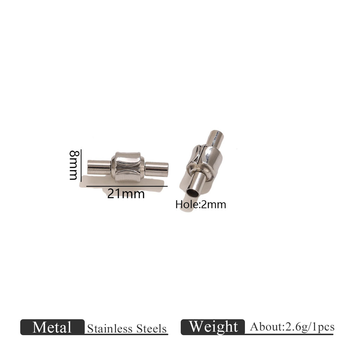 5:Steel color cylindrical connection style 2