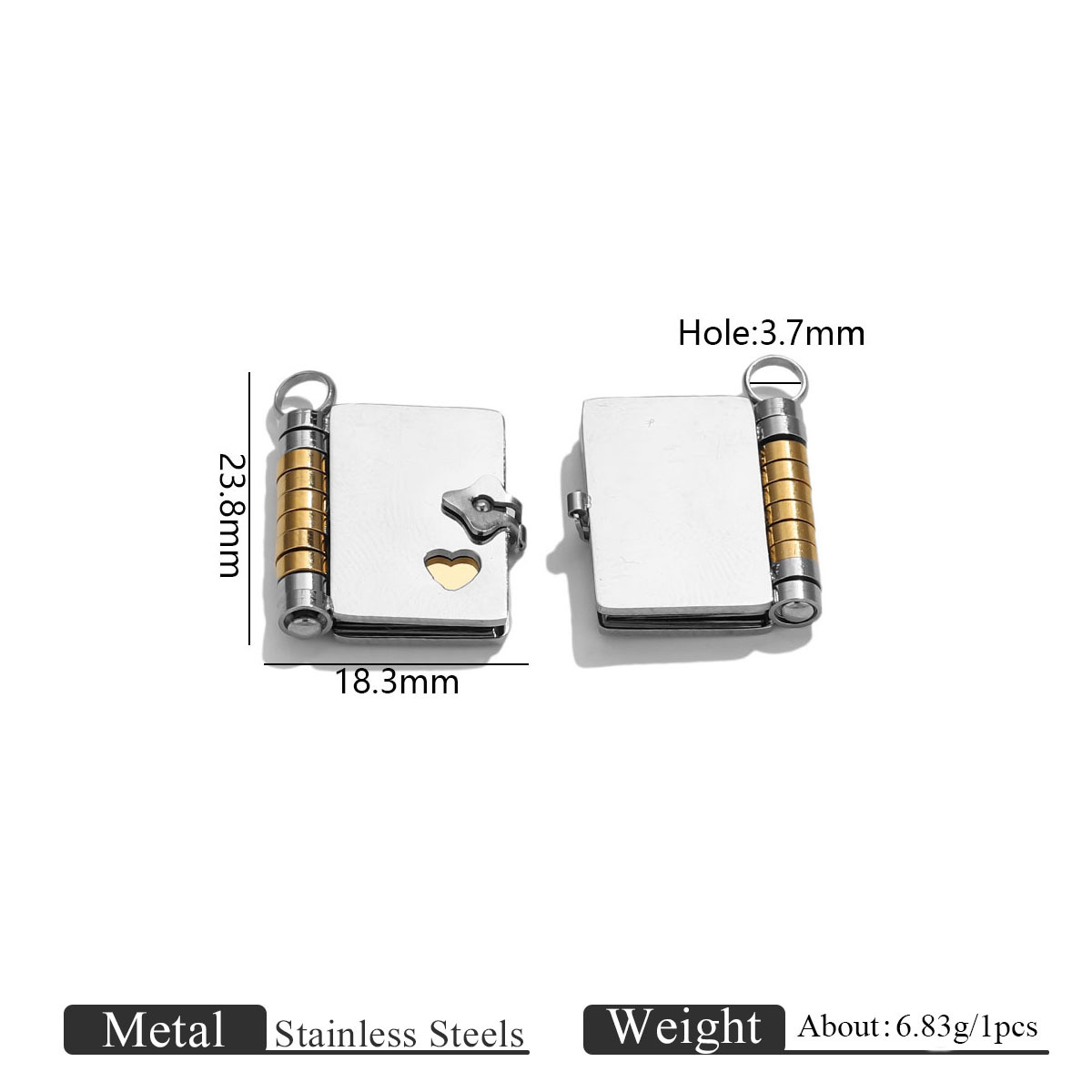 3:gold steel mixed color