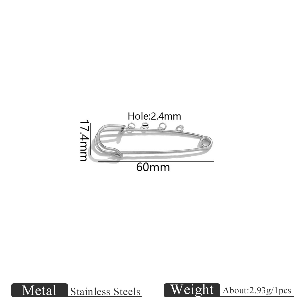 5:Welding pin 60cm steel color