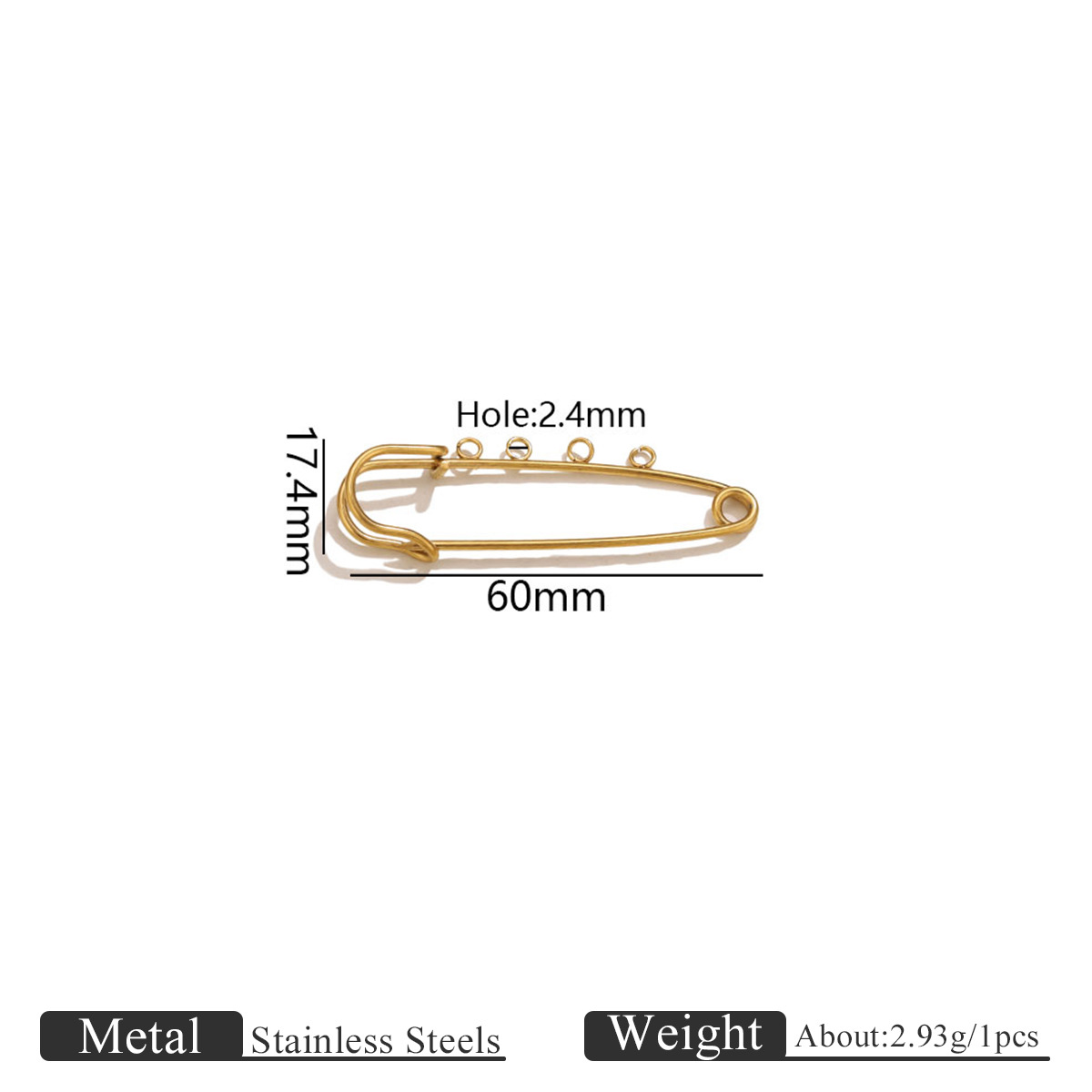 6:Welding pin 60cm gold