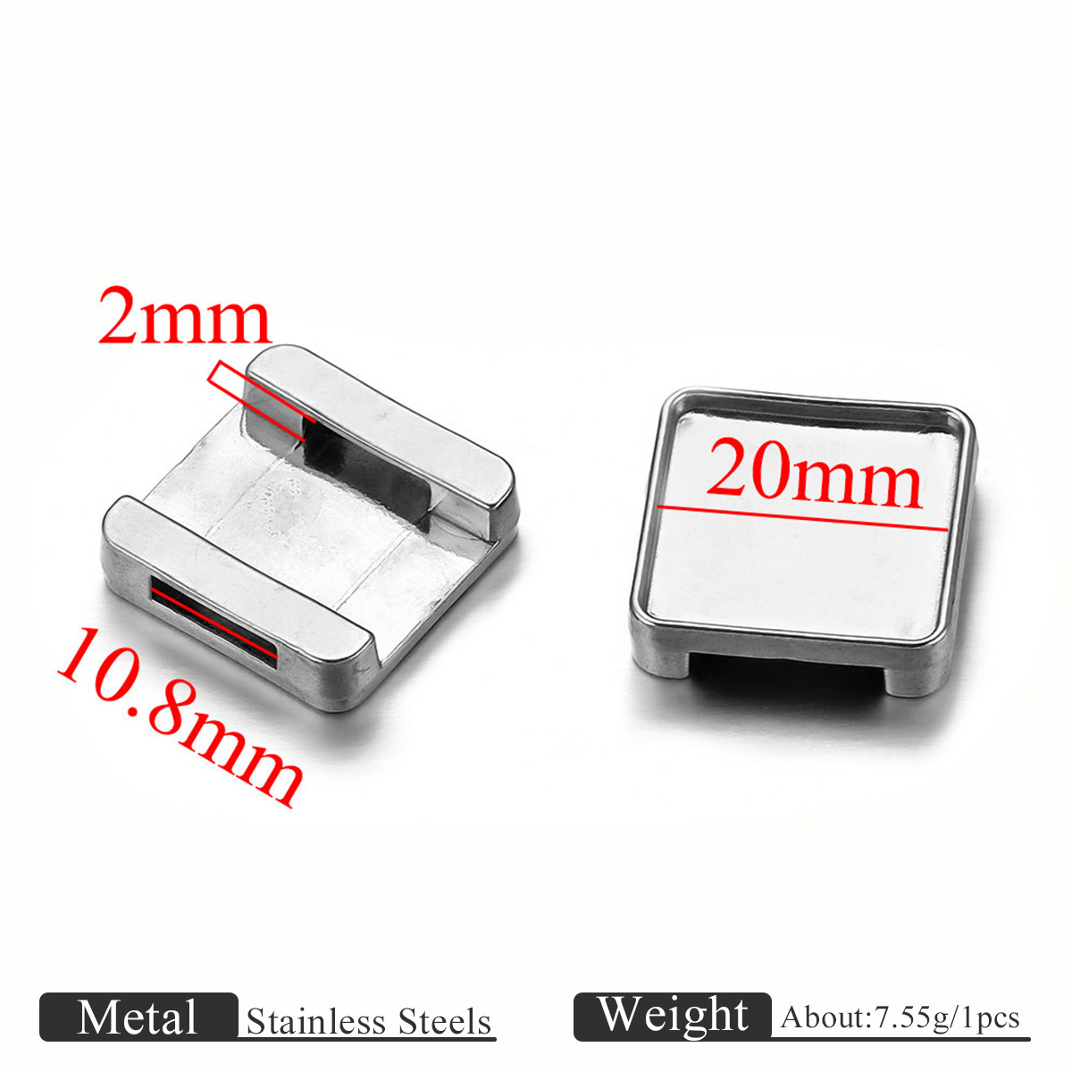 5:Steel color square 20mm
