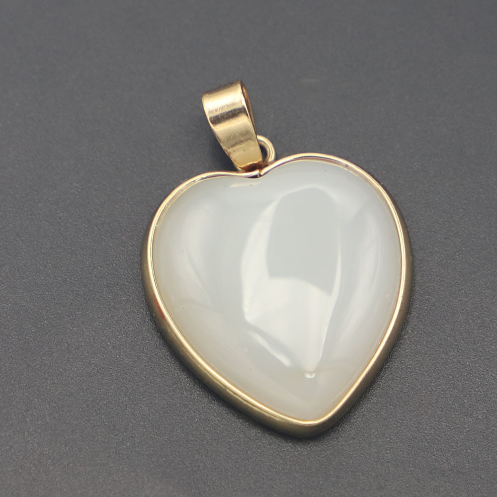 2 white agate weißen Achat