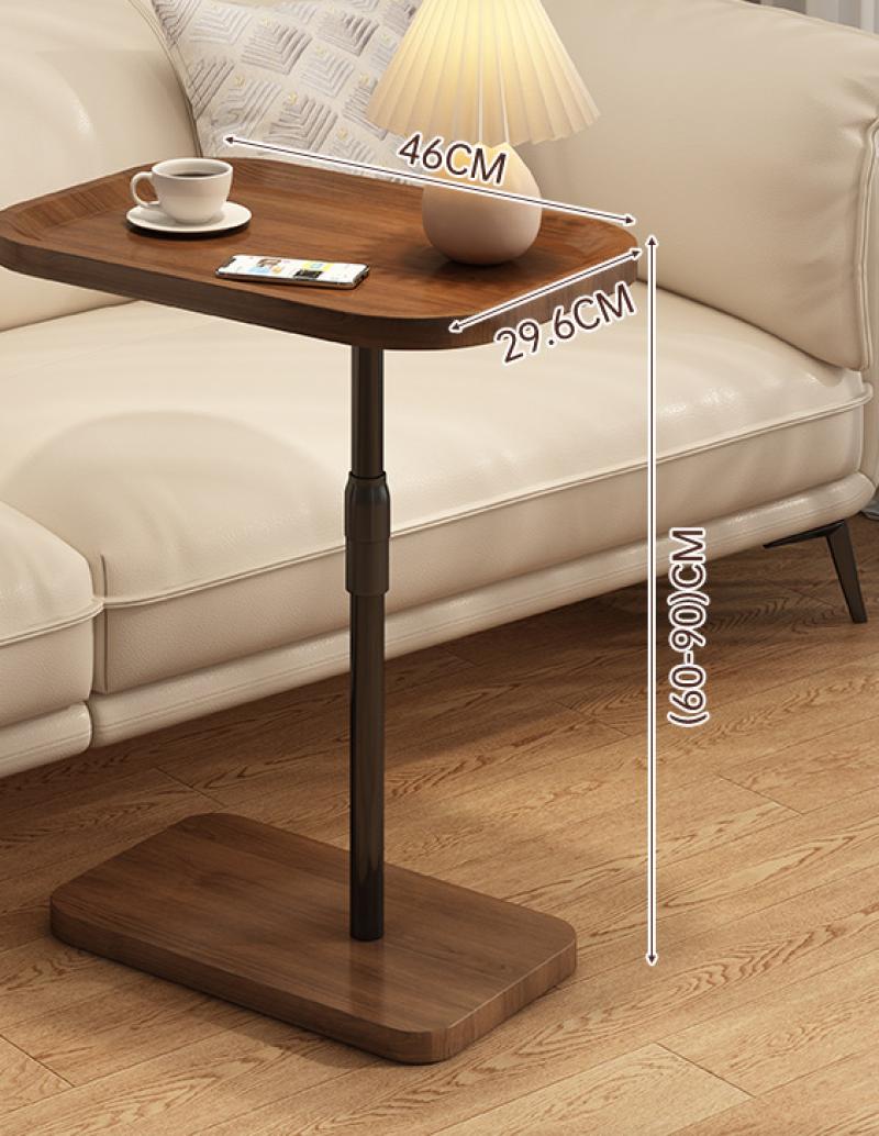 [heightened edge - liftable] walnut color   black frame 46*29.6* (60-90) cm