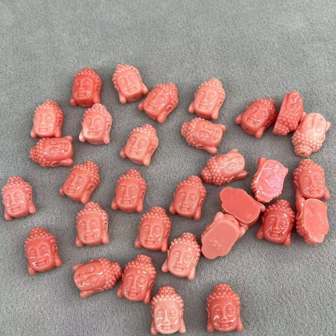 2:11*15mm single-sided buddha head/pink