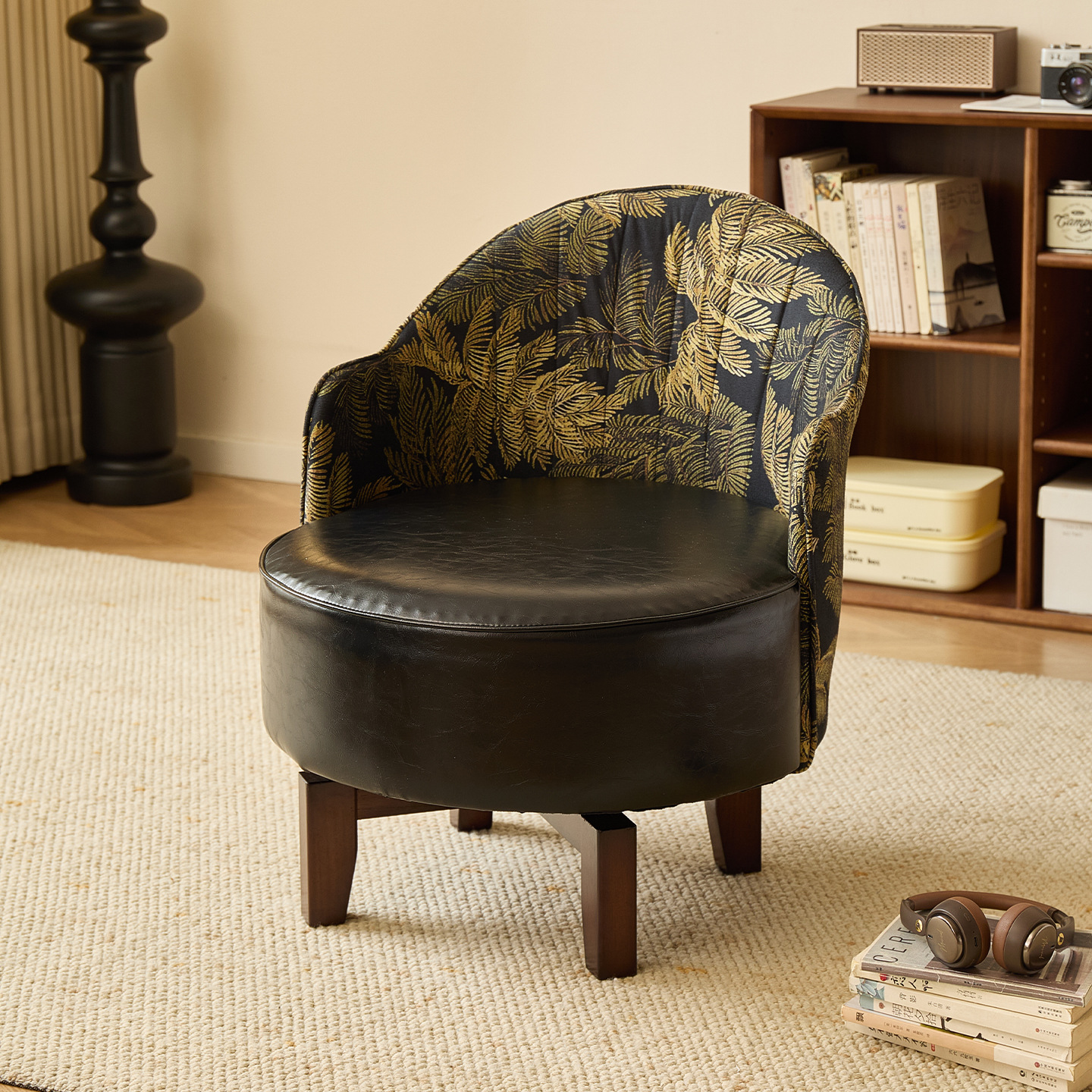 Solid Wood Legs - Gilded Black