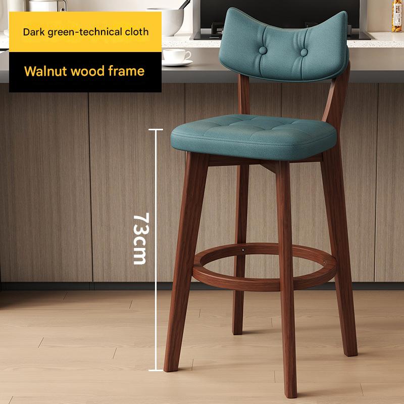 brown wooden frame   dark green technical cloth