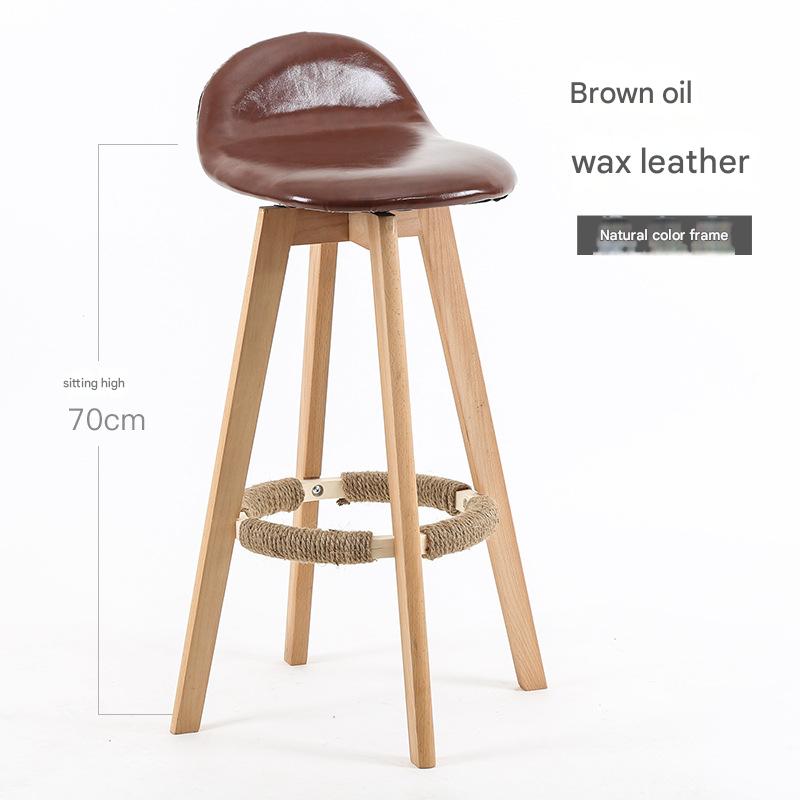 Red brown leather log