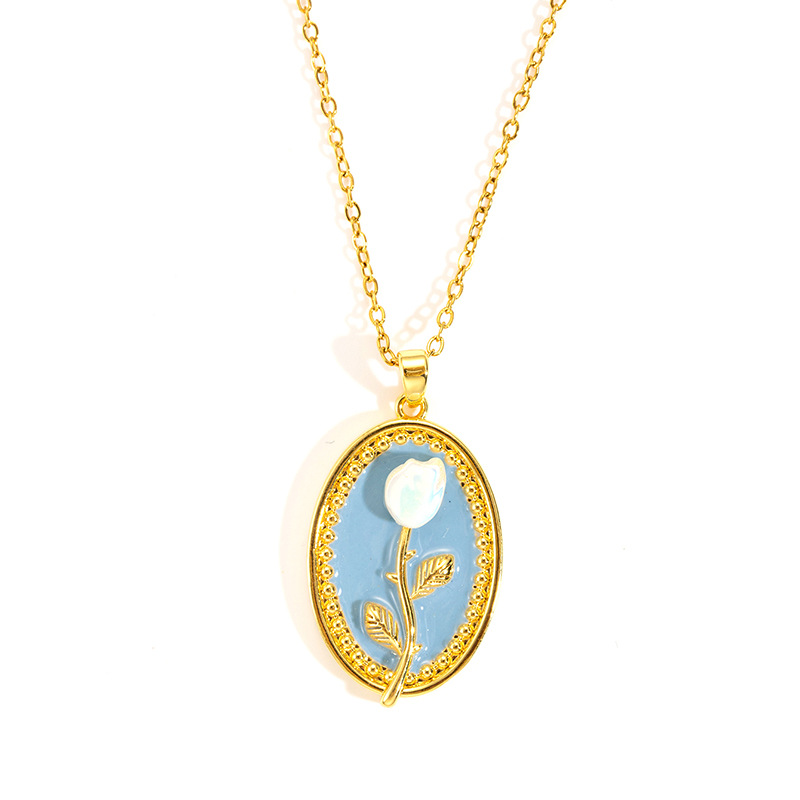 Tulip necklace-gold-1.75cm