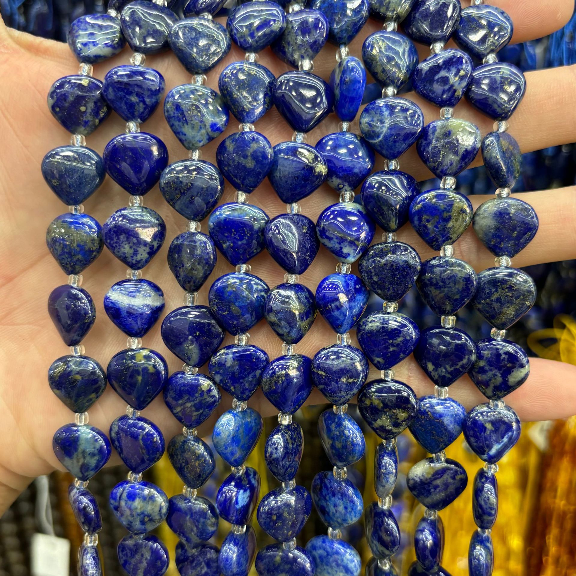 13x13mm peach heart 27pcs