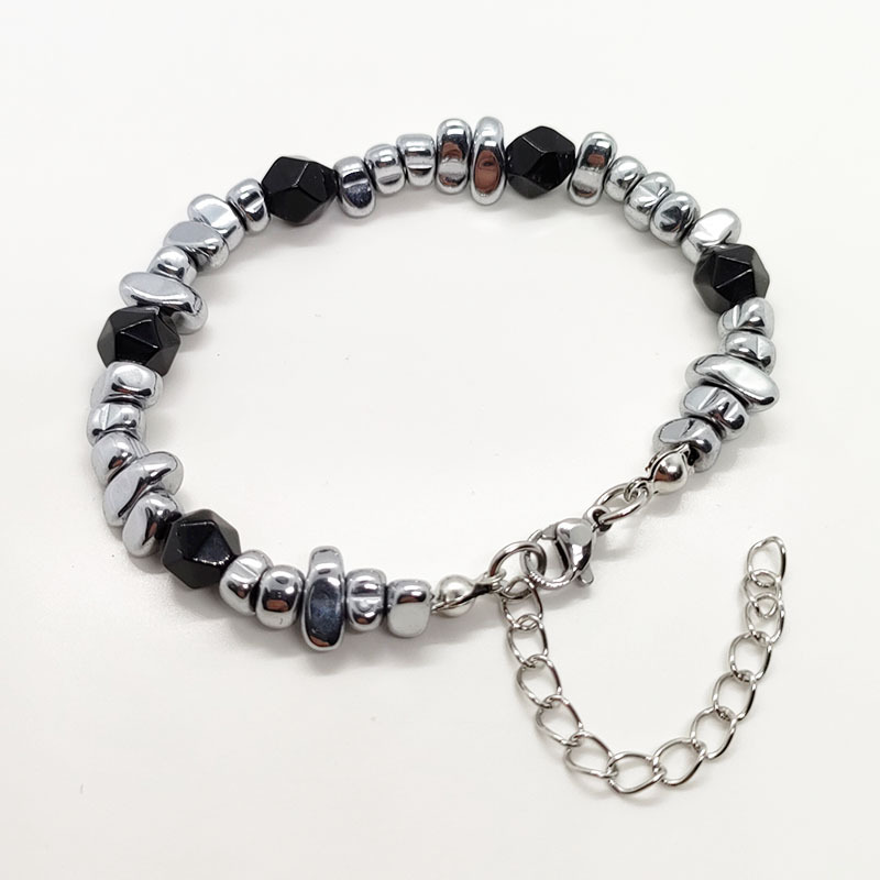 faceted black onyx bracelet