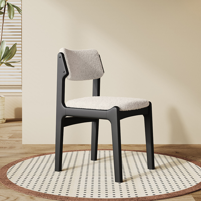 Black   white lambswool